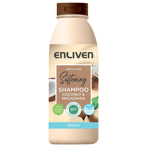 ENLIVEN COCONUT & MACADAMIA SOFTENING HAIR SHAMPOO 350ML. C005738