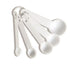 Plastic Measuring Spoons Set - 5 White AP7838
