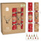 GIFTMAKER KRAFT CHRISTMAS CRACKERS - STAG / NOEL 8/PK. XALGS507
