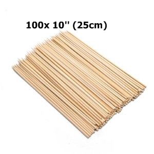 Bamboo Skewers 10 inch - Perfect for Grilling and BBQ - 10E01476