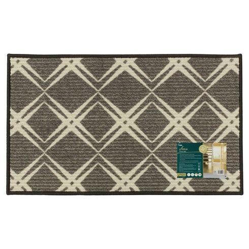 Washable Door Mat - JVL Fiora Latex Backed, 44x75cm Assorted Designs