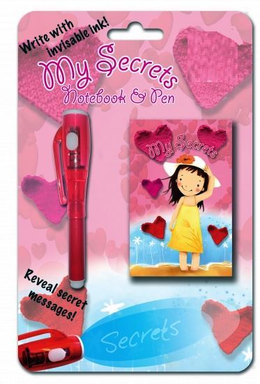 TOP SECRETS NOTEBOOK PEN GIRL DESIGN. P2489