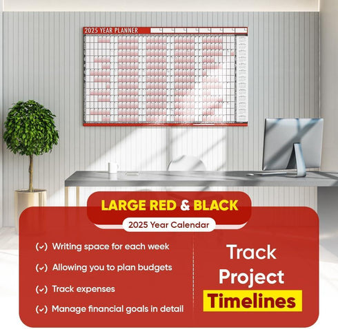 2024 Wall Planner - Tallon Full Year Calendar 3805 for 2024-2025