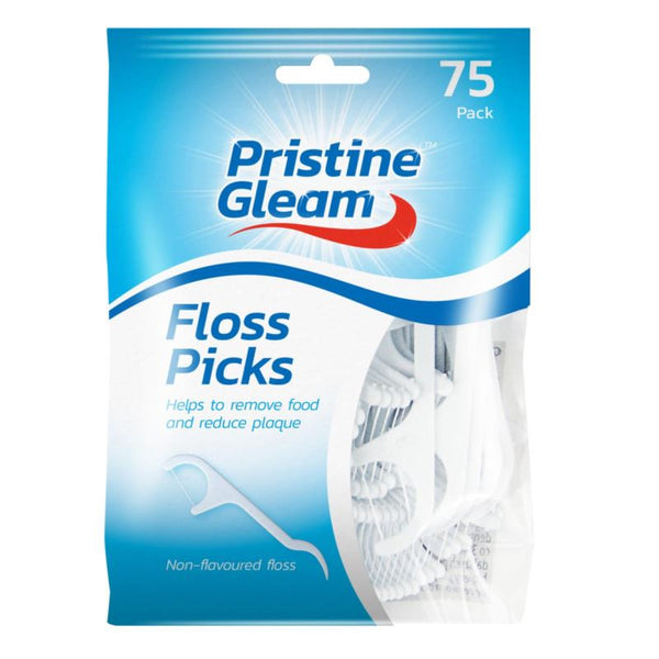PRISTINE GLEAM FLOSS PICKS 75/PK. OL317775