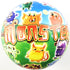 INFLATABLE MONSTER PVC PLASTIC FOOTBALL PLAY BEACH BALL 23 CM. 239