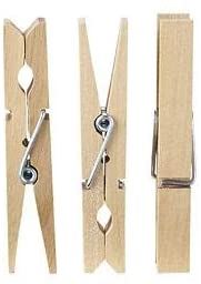 Birchwood Clothes Pegs - ELLIOTT 36 PCS Hardwood Laundry Clips