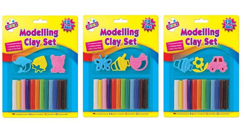ARTBOX ASSORTED MODELLING CLAY SET 15/PK. TA3100