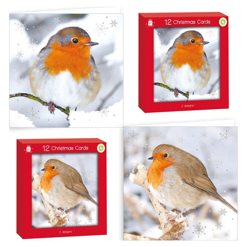 GIFTMAKER CHRISTMAS ROBIN GREETINGS CARDS 10/PK. GC801