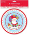 CUTE CHRISTMAS TABLE DISPOSABLE PAPER PLATES 9 INCH 8/PK. KCBP