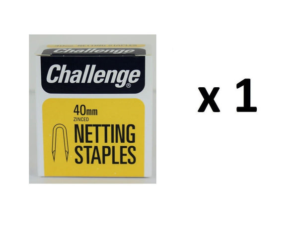 Netting Staples 40mm - Zinc Plated for Durability