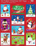 50 CHRISTMAS FOIL TAGS CUTE DESIGN. TOOP