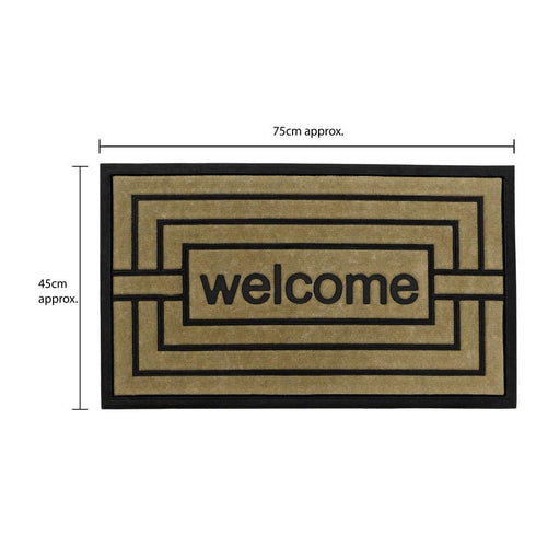 Vienna Doormat - JVL Assorted Design Rubber Backed 45x75cm