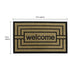 Vienna Doormat - JVL Assorted Design Rubber Backed 45x75cm