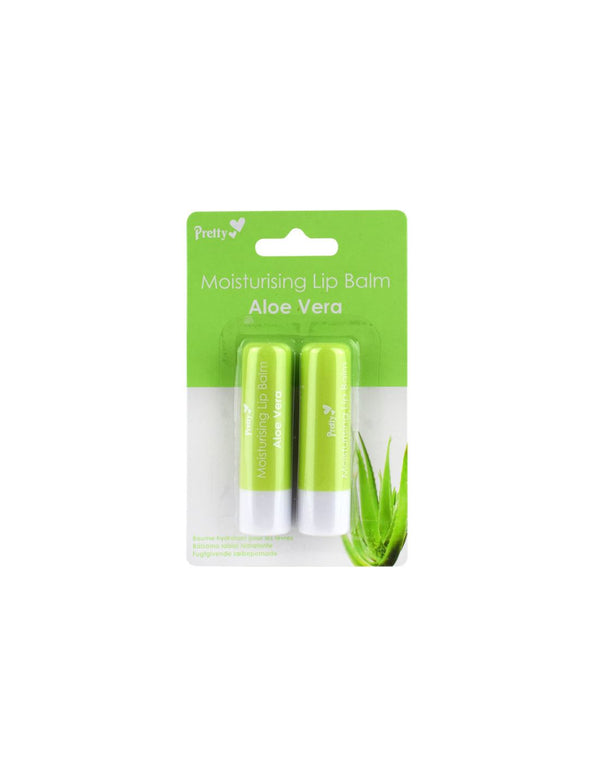 PRETTY MOISTURISING LIP BALM ALOE VERA 2 X 4.3G. 82312-019