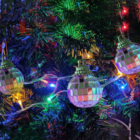 12 CHRISTMAS TREE MIRROR BALL BAUBLE 513190. 451463