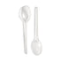 Clear Dessert Spoons - Windzer Reusable Plastic 100 Pack