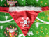 FESTIVE DOG OR CAT BANDANA COLLAR SNOWFLAKE DESIGN. YS14510