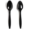 Heavy Duty Dessert Spoon - Durable Plastic Cutlery 0041100BLK