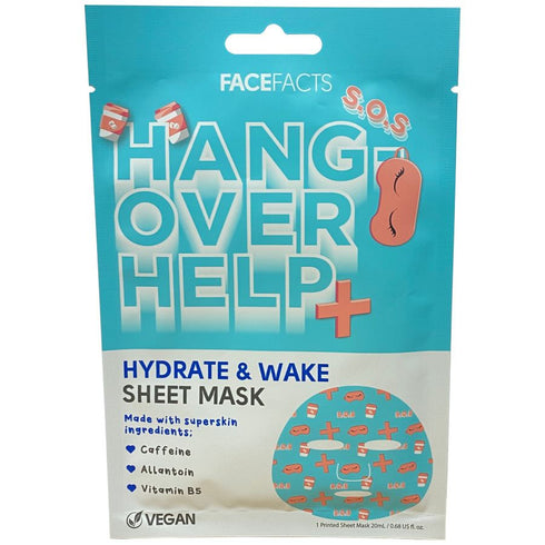 FACE FACTS HANGOVER HELP PRINTED SHEET MASK 20ML. 28037-150