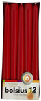Red Tapered Candles - BOLSIUS Wrapped 12 Pack 103600356841