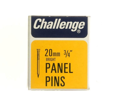 Panel Pins 20mm - Challenge Bright Pins 50g Pack FS10606