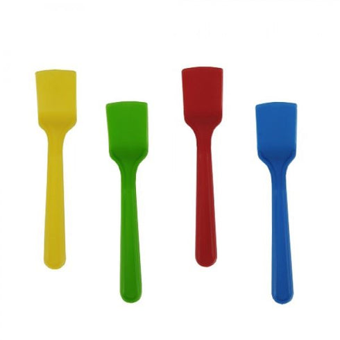 PLASTIC DISPOSABLE ICE CREAM DESSERT SPOONS 50/PK. 12648_50