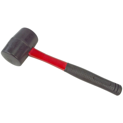 Rubber Mallet Fiberglass 16oz - Durable Black Rubber A1580