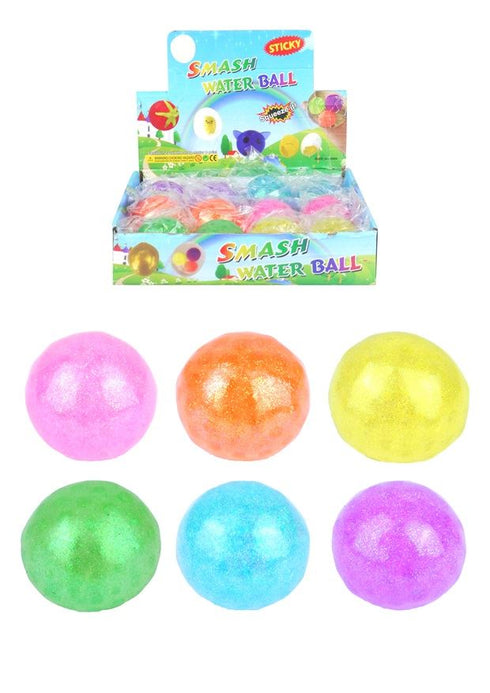 Glitter Stress Ball - Assorted Colours Squeeze Relief Toy