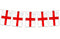 SHATCHI ENGLAND ST GEORGES FABRIC BUNTING BANNER 10PCS 3MTR. 125240