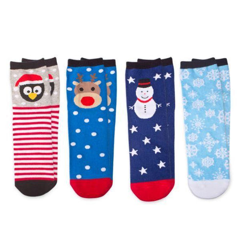 ASSORTED DESIGN LADIES XMAS SOCKS 2PK. BML87080