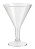 ALL SEASONS CLEAR PLASTIC MARTINI GLASSES 200ML 6/PK. Z60396