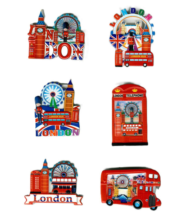 London Fridge Magnet - Assorted Designs JL9076 Souvenir