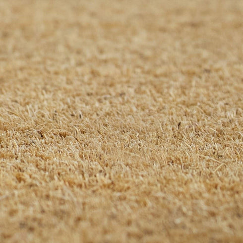 Coir Welcome Doormat - JVL Granite Rubber Tray Base 40x70cm