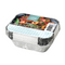 KINGFISHER FOIL FOOD CONTAINER AND LID SILVER SMALL PACK OF 12. KCF17