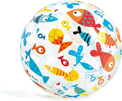 INTEX 59040NP INFLATABLE BEACH BALL FANTASIA 20" / 51CM - 3 ASSORTED. TY2632 59040NP