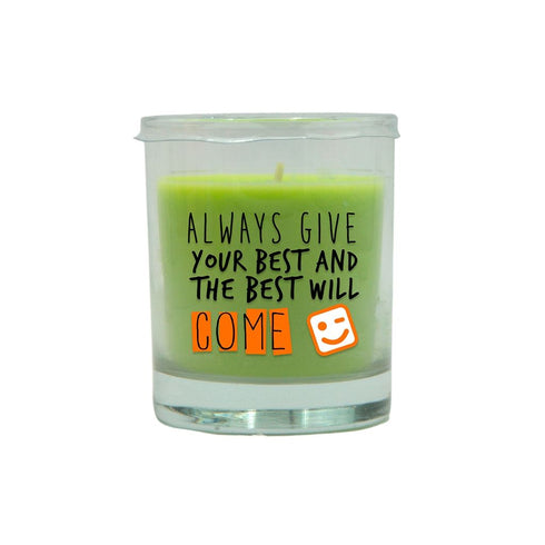 LUMAR AROMATIC WATERMELON SCENTED ALWAYS COME GLASS CANDLE JAR. PS109346