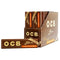 OCB BROWN VIRGIN SLIM KING SIZE ROLLING PAPER + TIPS 32/PK. 337324
