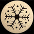8 CHRISTMAS FELT COASTERS CREAM. DP54765