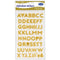 COUNTY 3D GOLD GLITTER ALPHABET STICKERS. C906