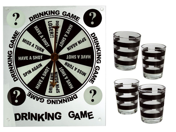 DRINKING GAME HAVE A SHOT WITH 4 GLASSES. 793963