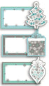 12 LUXURY HANDCRAFTED PLACE CARDS SNOWFLAKE BLUE. 13875