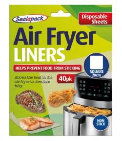 Air Fryer Liners - SEALAPACK 20cm Square Disposable SAP1089A