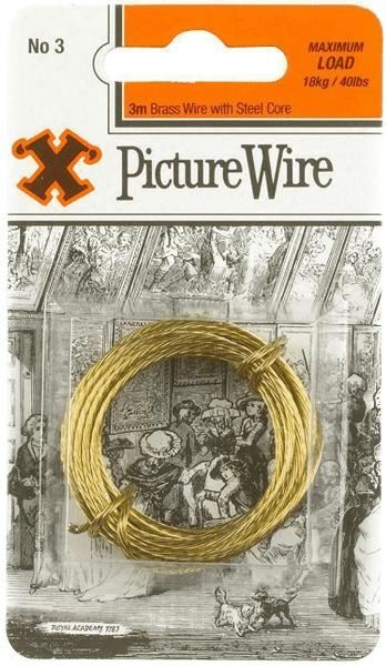 Brass Picture Wire - SHAW X NO.3 3M for 18KG/40LBS - FS12838