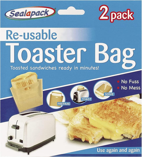 Reusable Sandwich Bags - Non-Stick Toastie Pockets for Lunch