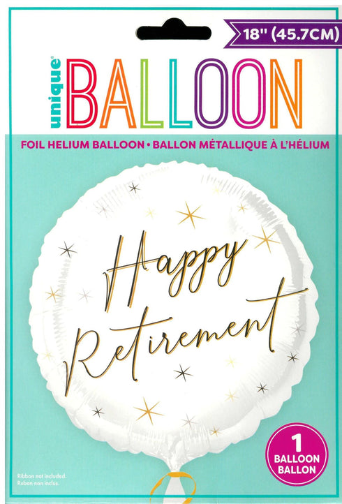 Happy Retirement Balloon - Unique Foil Celebration Decor