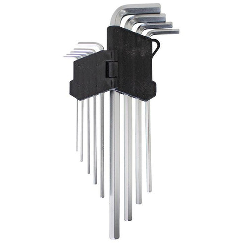 Extra Long Hex Key Set - AMTECH 9PC Metric 1.5-10MM I8778