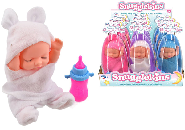 SNUGGLEKINS BABY WITH BLANKET IN EGG CASE. TY2114