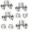 PACK OF 16 SILVER MAT SHINE CHRISTMAS BAUBLES. 152087