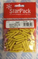 Standard Wall Plugs - STAR PACK 58 Yellow for 4-6 Drill Size