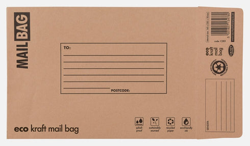 Kraft Mail Bags - COUNTY BROWN SMALL 25/Pack C283